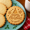 Custom Family Name Merry Christmas Cookie Stamp Gift for Bakers HA75 919626