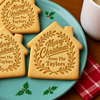 Custom Family Name Merry Christmas Shaped Cookie Stamp TH10 171507