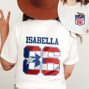 Custom Name LX Bunny Bright Front And Back Shirt Gift For Football Lovers HO82 901046