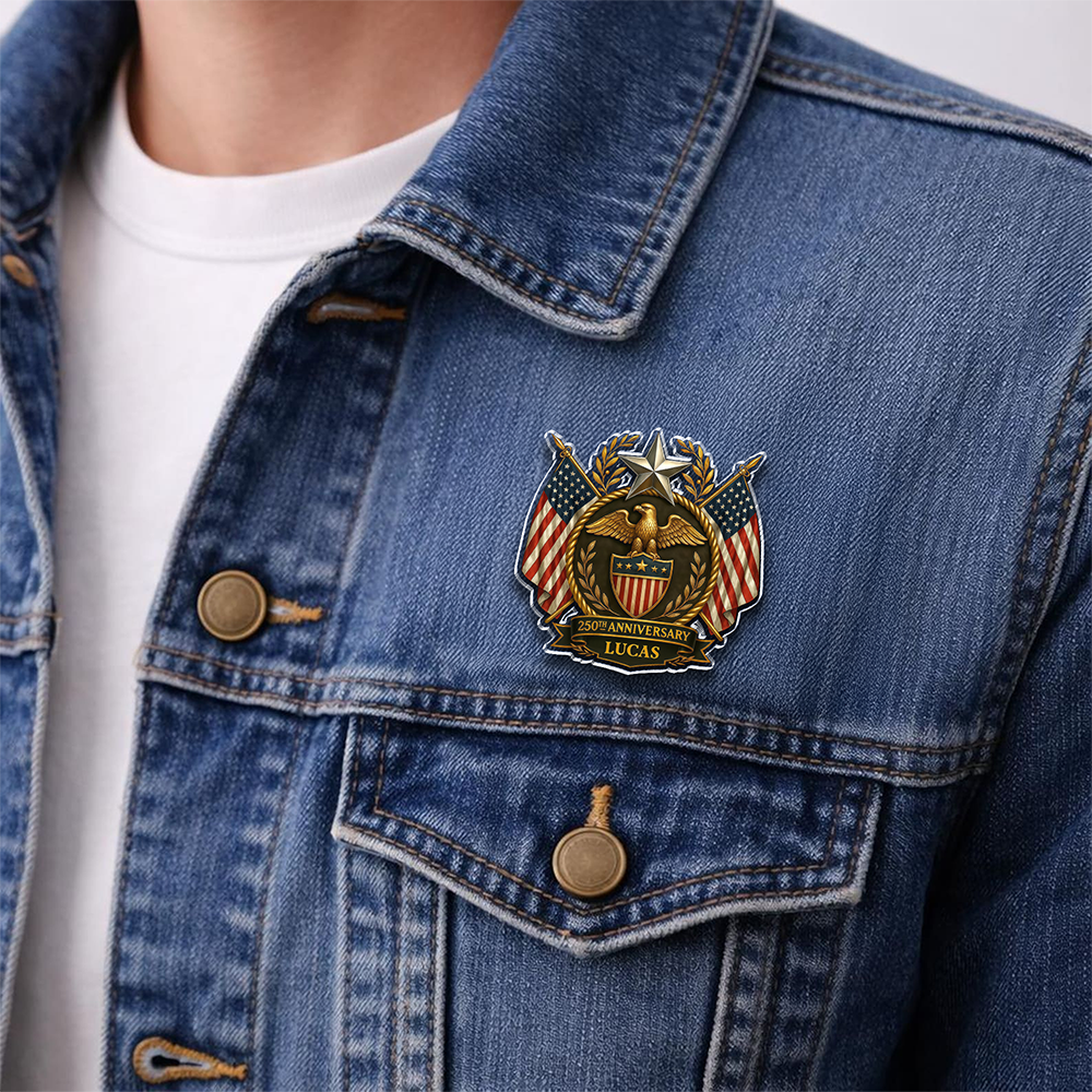 Personalized America 250th Anniversary Acrylic Pin HA75 920966