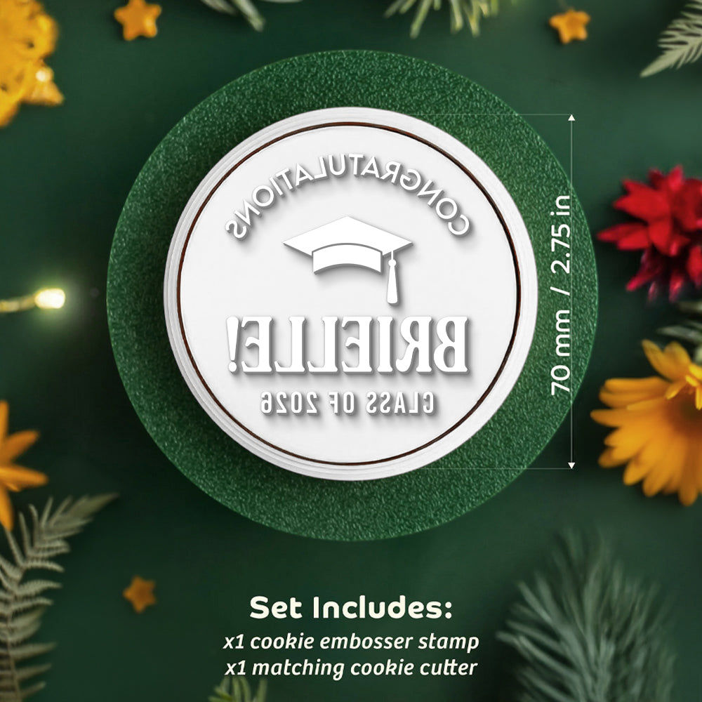 Custom Name Congratulations Class Of 2026 Graduation Cookie Stamp CH07 911042