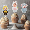 Custom Photo Funny Kid Animal Cosplay Decoration Cupcake Toppers HA75 892112