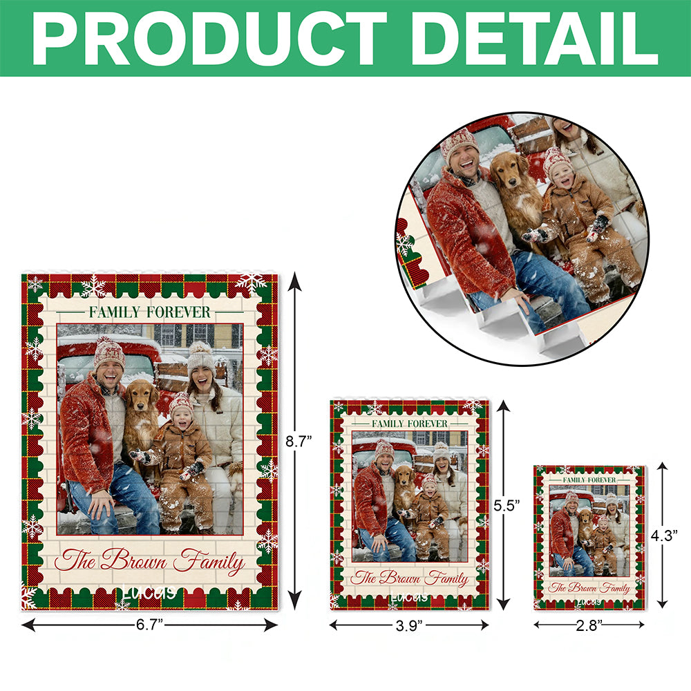 Custom Family Photo Building Brick Blocks Christmas Gift HA75 919652