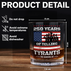 250 Years USA 250th Anniversary America Celebration Whiskey Glass CH07 896746