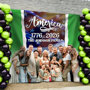 Custom Family Name America 1776 -  2026 Backdrop TH10 896571