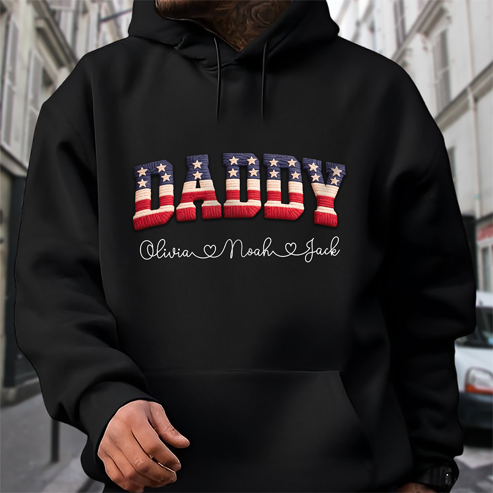 Personalized Mama, Mom With Kids Names Patriotic Dark Shirt HA75 920868