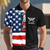 Personalized Name Golf Man American Flag Polo Shirt For Golfer LM32 899087