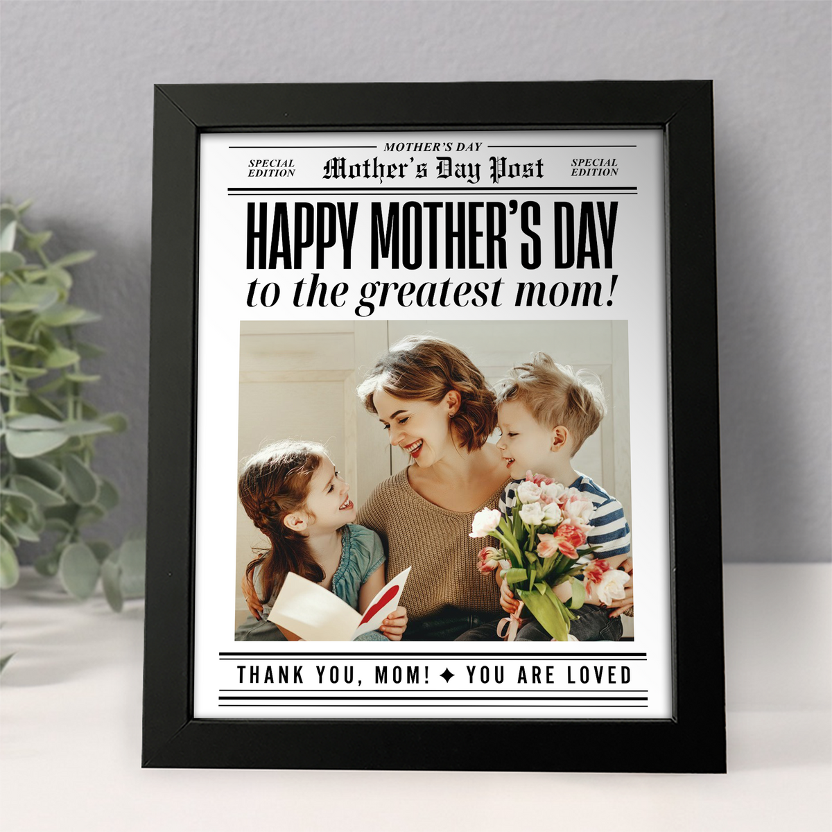 Custom Photo Happy Mother's Day To The Greatest Mom Picture Frame HA75 920686