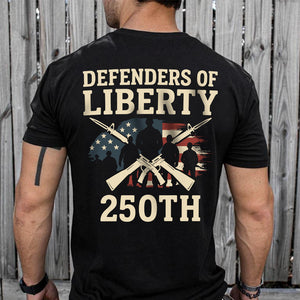 Defenders Of Liberty 250th Anniversary USA Back Side Dark Shirt HA75 897294