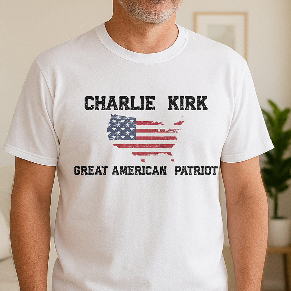 Charlie Kirk Great American Patriot Bright Shirt HA75 64426