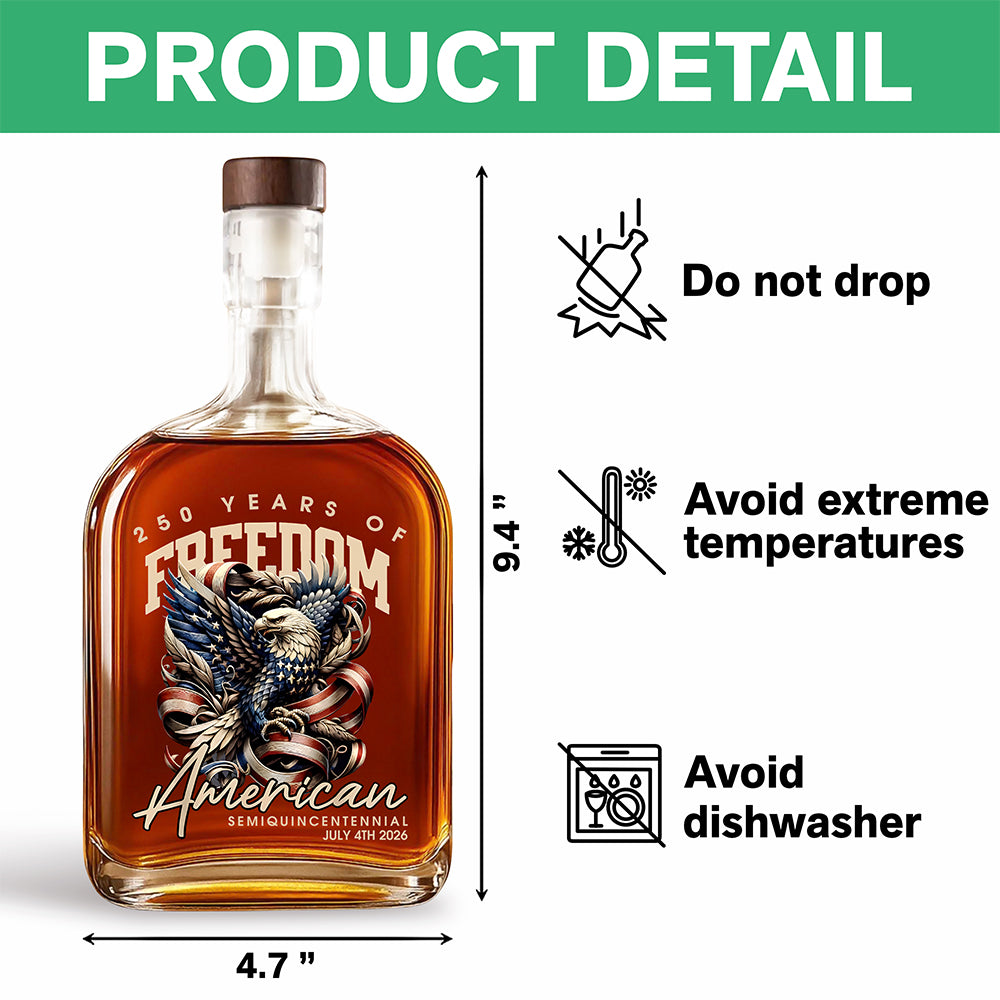 250 Years Of Freedome America Whiskey Bottle TH10 894539