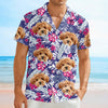 Custom Photo Funny Face Dog Family Hawaii Shirt Summer Gift HA75 892252