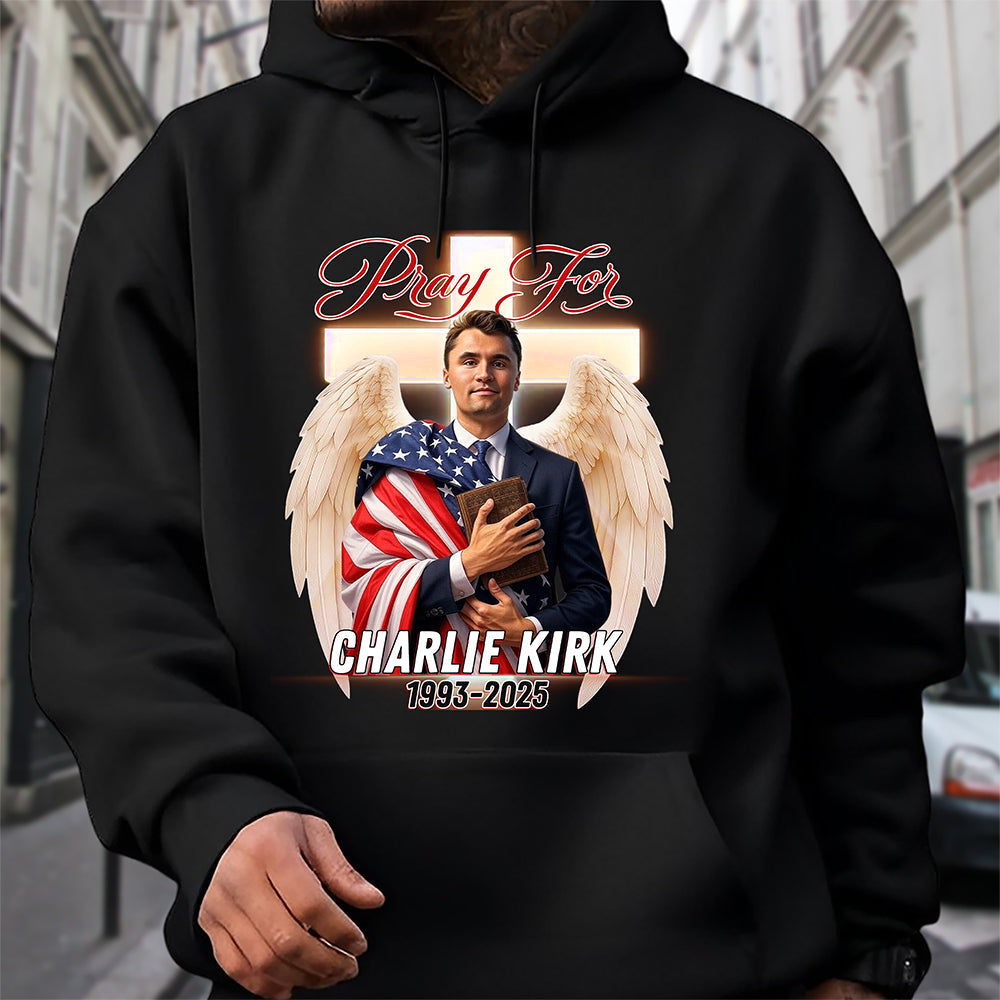 Pray For Charlie Kirk A True Hero Dark Shirt HO82 65774