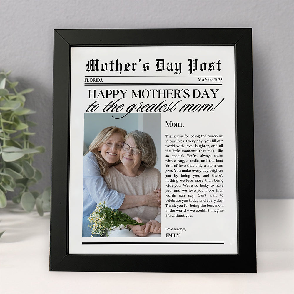 Custom Photo The Greatest Mother For Mother's Day Picture Frame TH10 892597