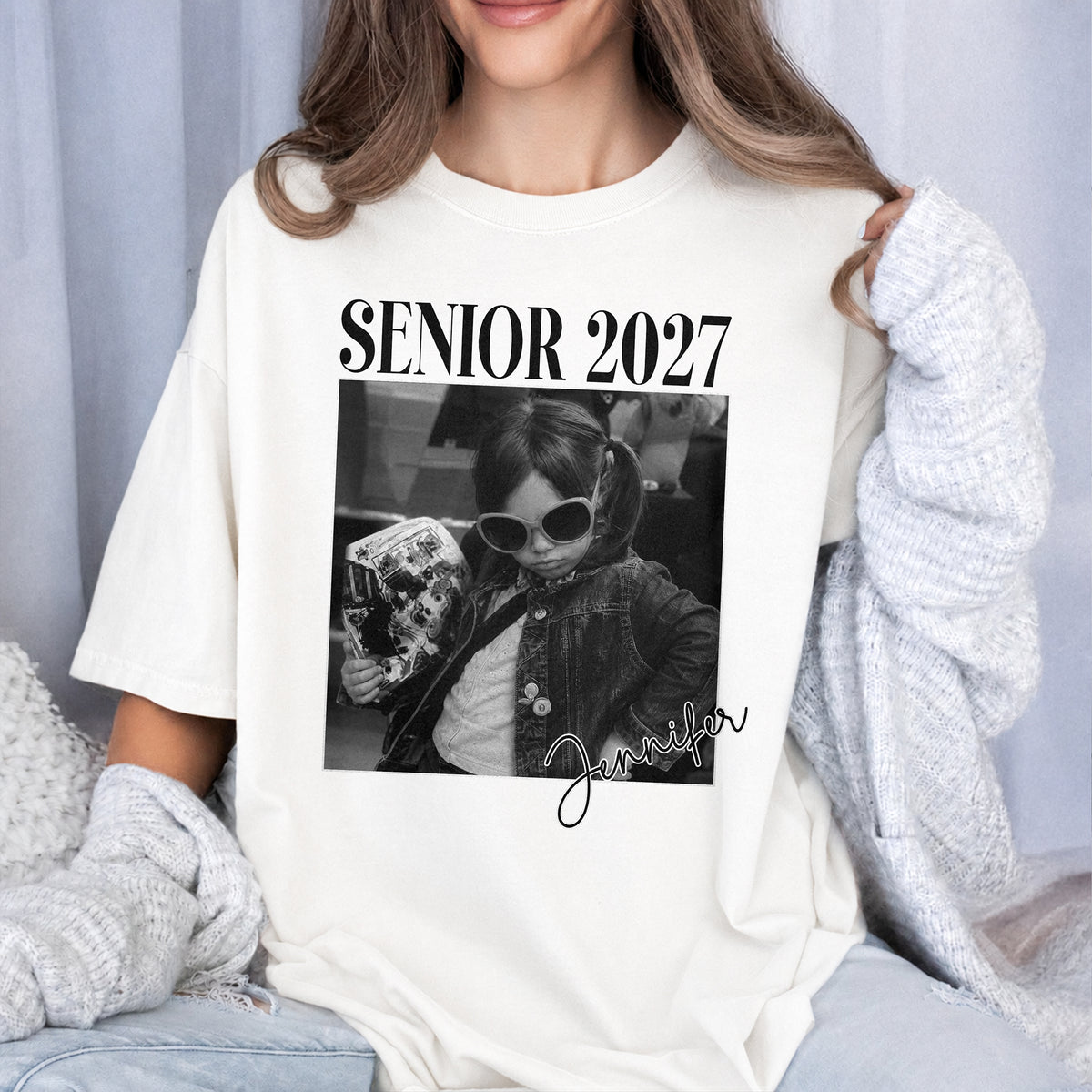 Personalized Senior 2027 Photo Comfort Shirt Graduation Gift TH10 170627