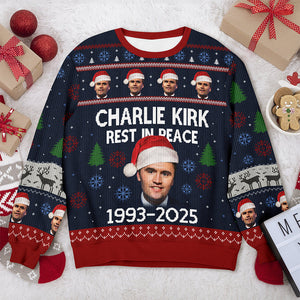 Charlie Kirk Rest In Peace 1993-2025 Ugly Christmas Sweater HO82 900320