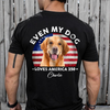 Custom Photo Even My Dogs Love America 250 Back Shirt HA75 920576
