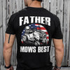 Custom Photo Father Mows Best Retro Backside Shirt LM32 893635