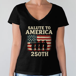 Salute To America 250th Veteran Dark Shirt Happy America 250 Gifts CH07 896690