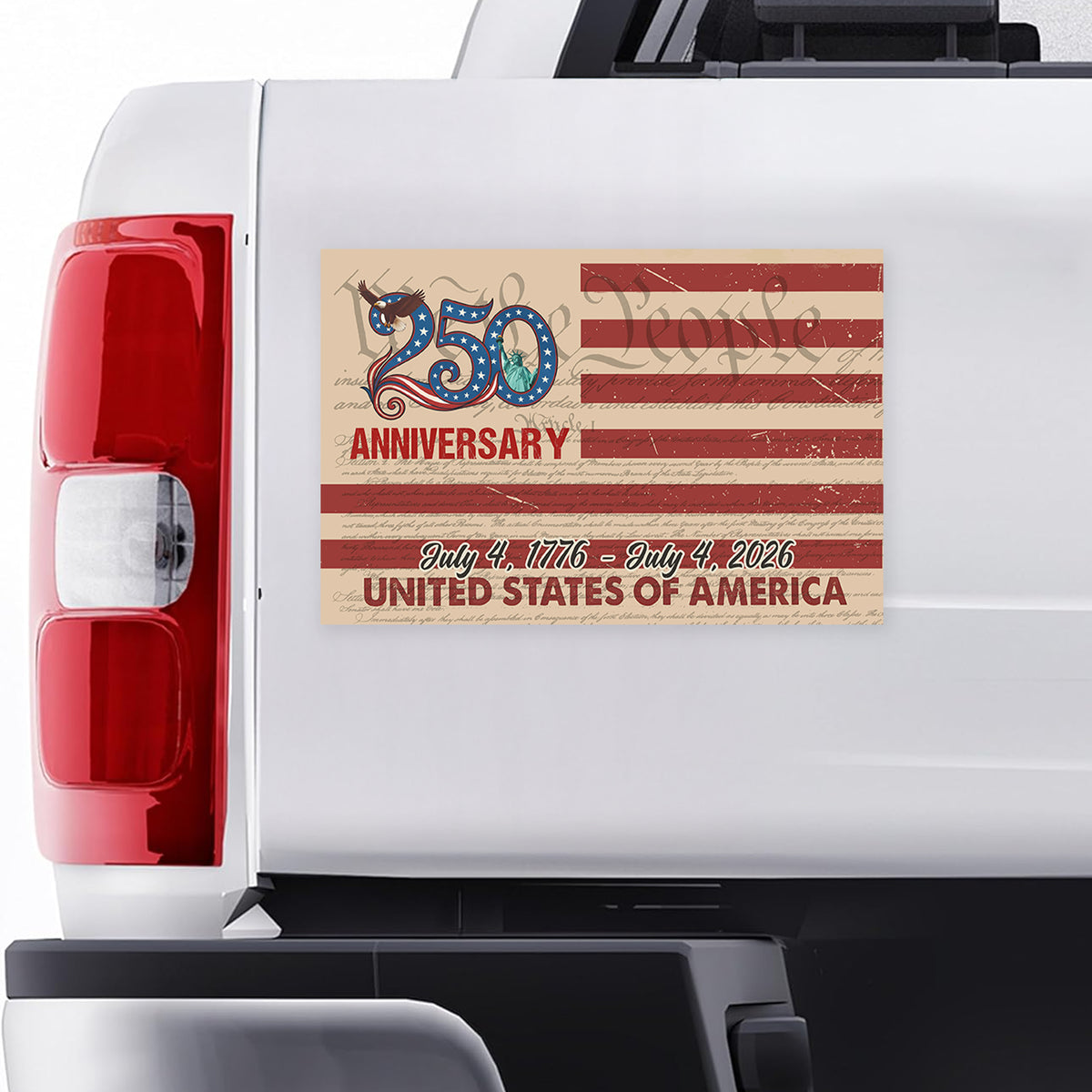 250 Anniversary Of USA Car Window Decal Sticker TH10 898305