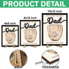 We Caught The Best Dad Personalized 2-Layered Wooden Plaque With Stand Gift for Dad HA75 892368