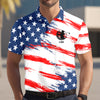 Personalized Golf Ball America Flag Patriotic Polo Shirt Gift For Golfer, Golf Lovers HA75 898708