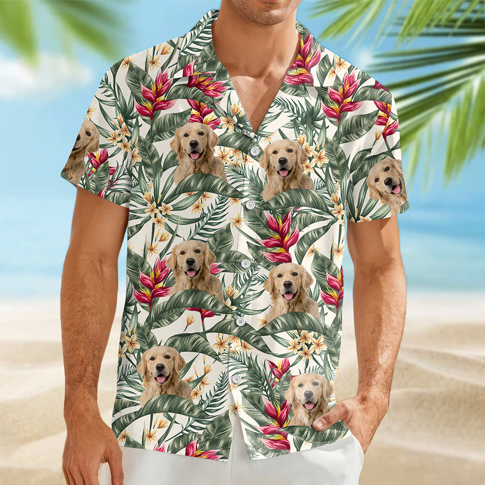 Custom Dog Photo In The Air Hawaii Shirt Gift For Dog Lovers HO82 893838
