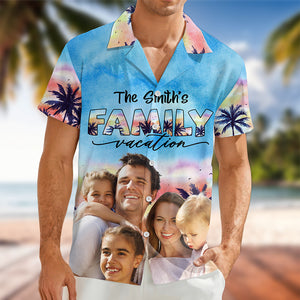 Custom Photo Family Trip Vacation Hawaiian Shirt HA75 892578