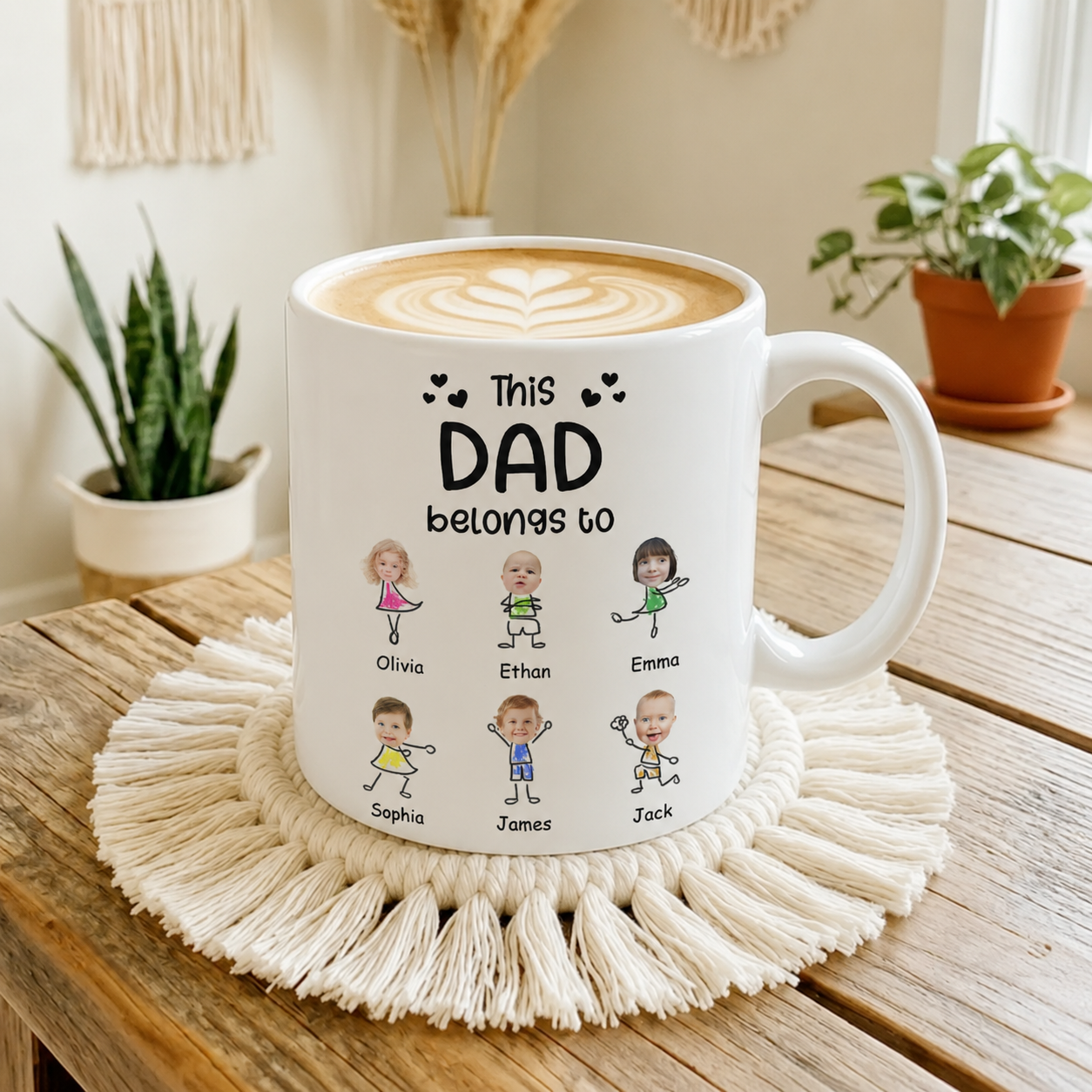 Custom Photo This Grandpa Belongs To - Personalized Father's Day Grandpa Mug TH10 892949