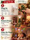 Plug and Play Hd USB Christmas Tree Projector with 6 Festive Scenes HO82 903762