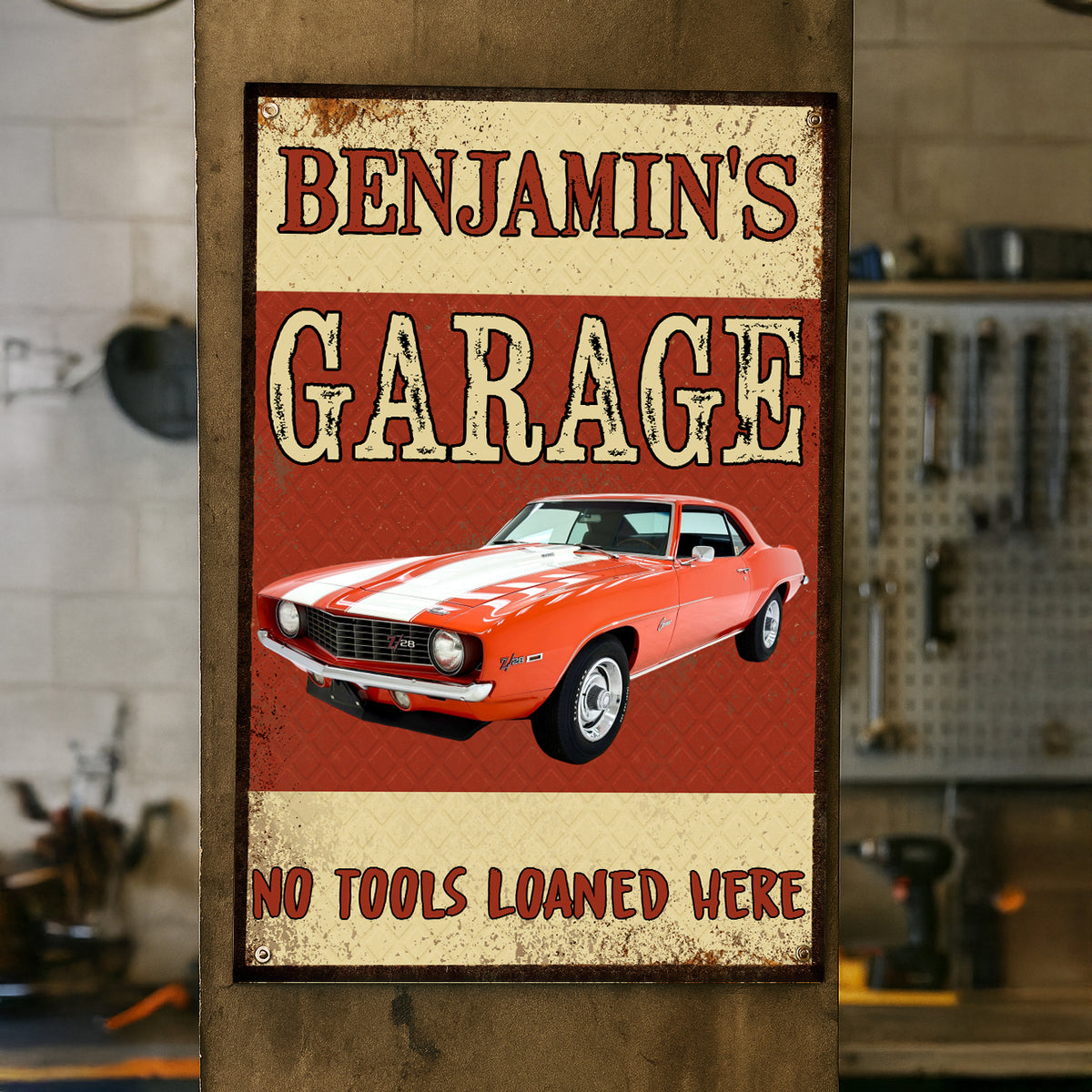 No Tools Loaned Here Car Metal Sign T368 888548