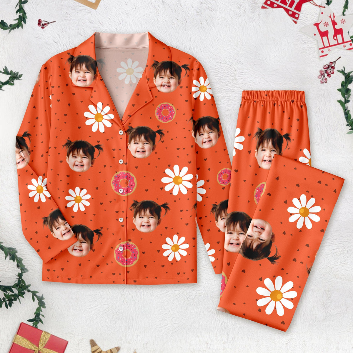Custom Face Photo With Accessories Pajamas T368 888713