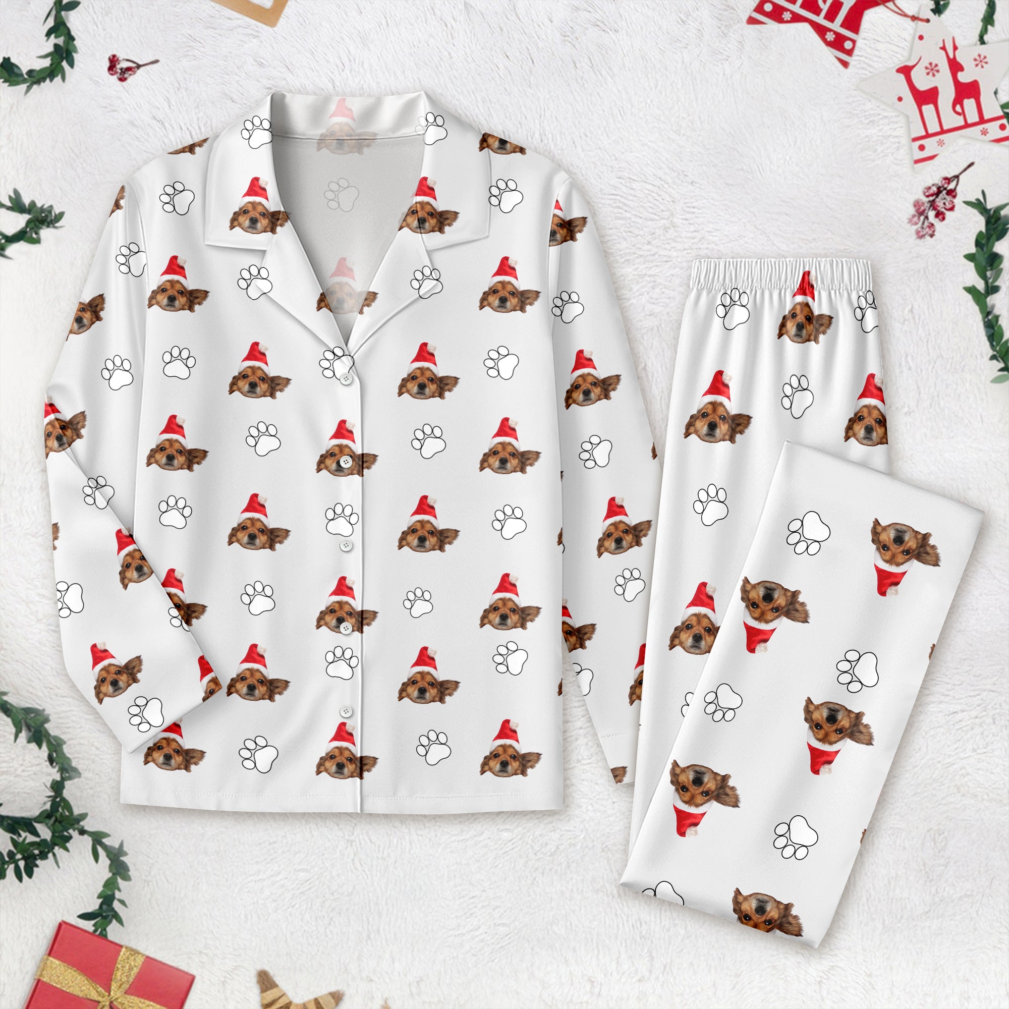 Custom Dog Cat Photo With Icon Decoration Pet Pajamas T368 HA75 888798