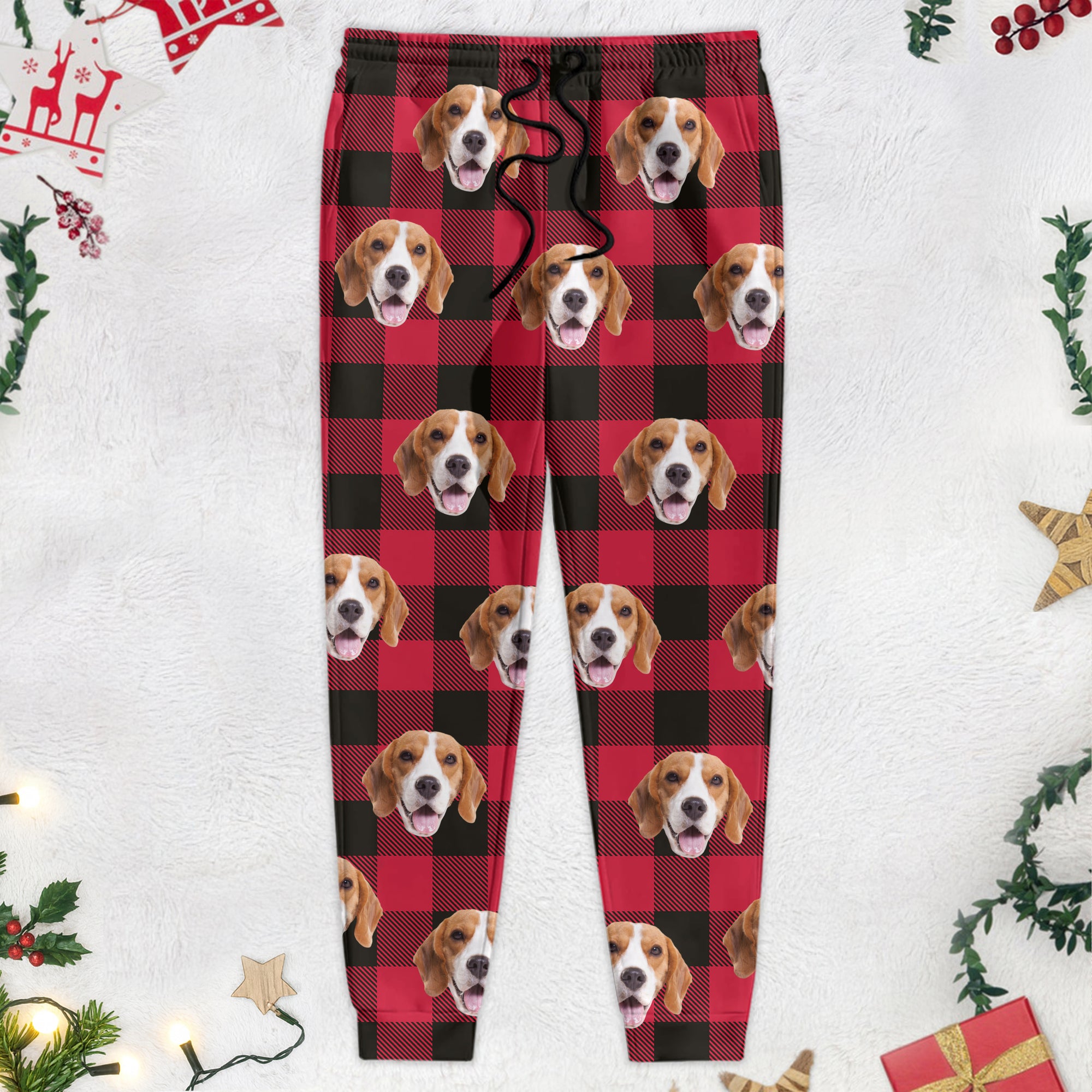 Custom Dog Cat Photo Christmas Pattern Hoodie&Sweatpants HO82 N304 888806