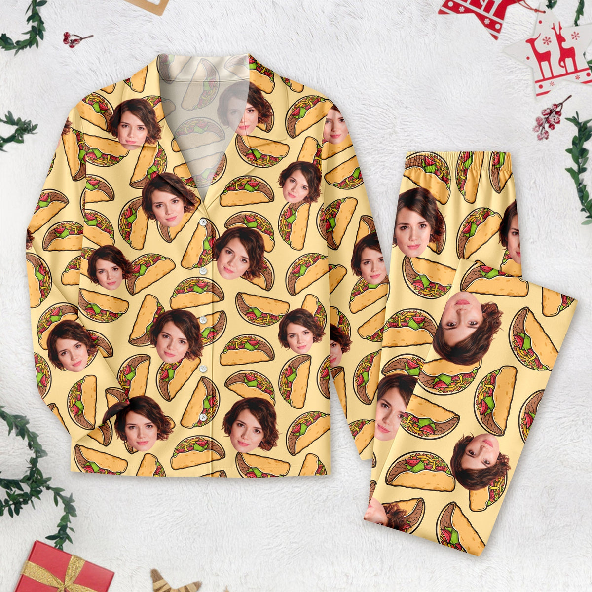 Custom Photo Tie Dye Background For Christmas Pajamas N304 888812