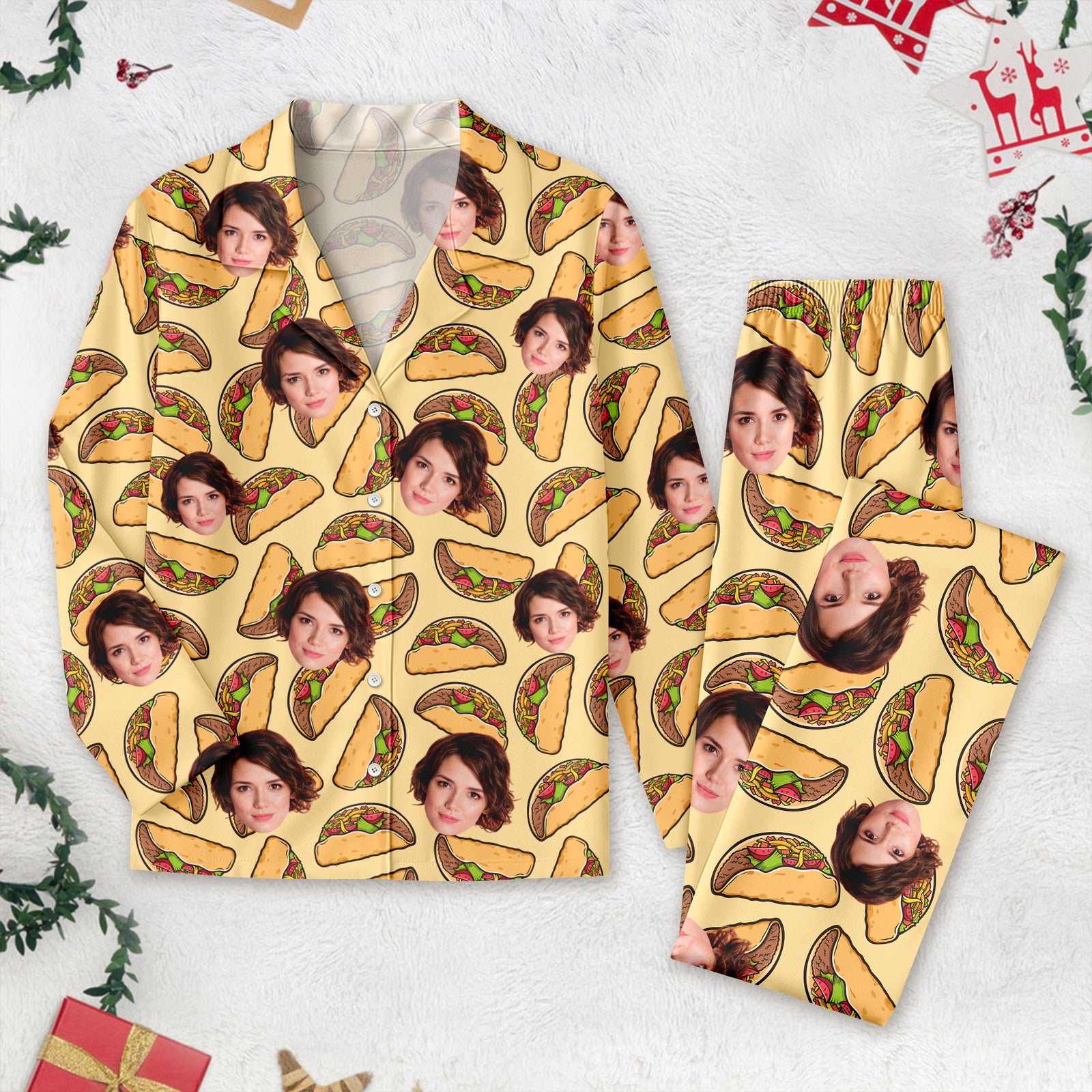 Custom Photo Tie Dye Background For Christmas Pajamas N304 888812