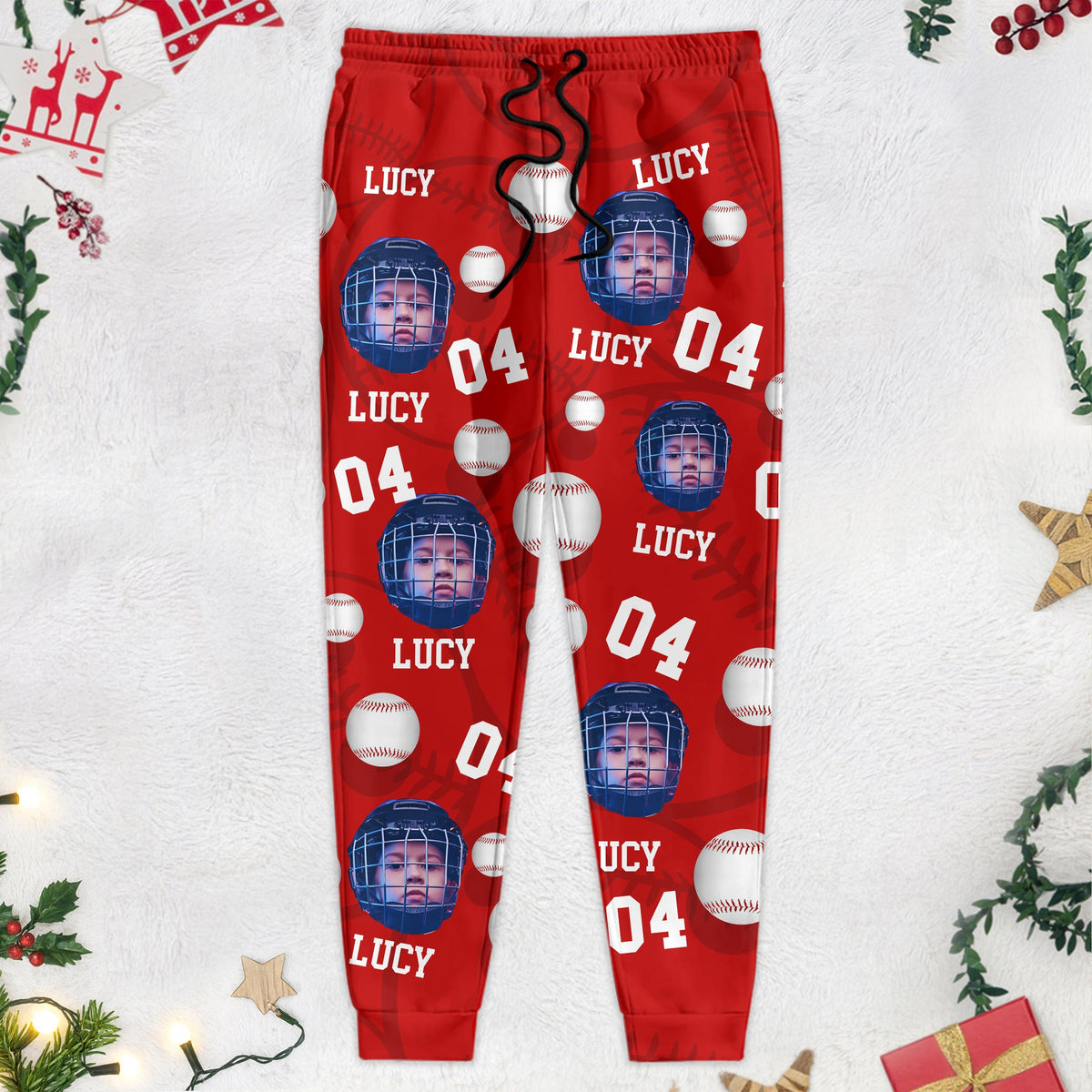 Custom Photo Baseball Pattern Sport Sweatpants T286 888825