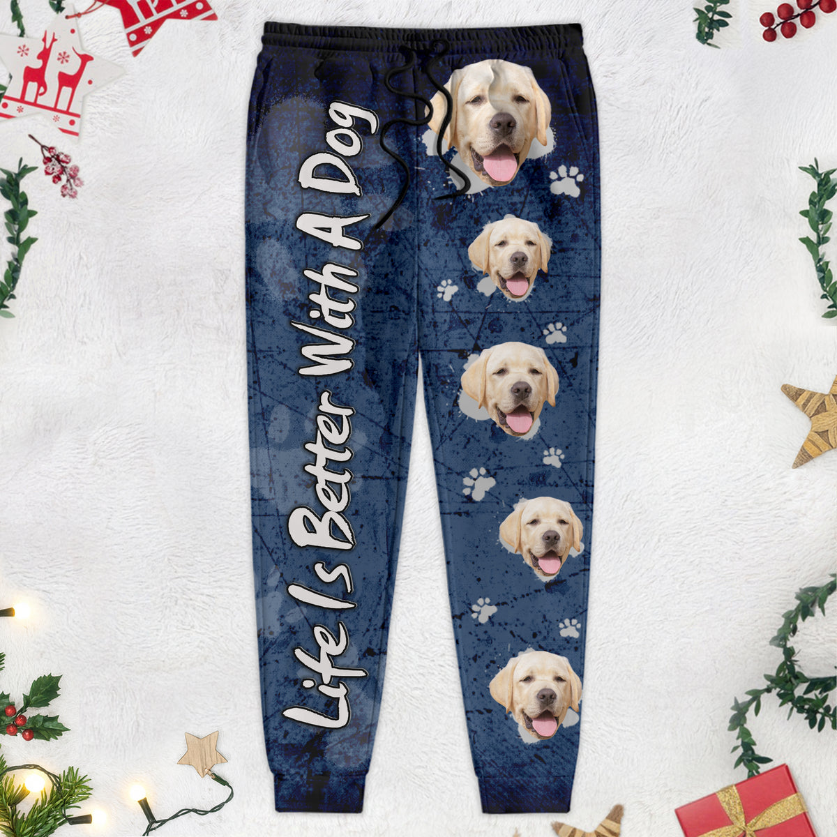 Custom Photo Life Is better With A Dog Sweatpants N369 888899
