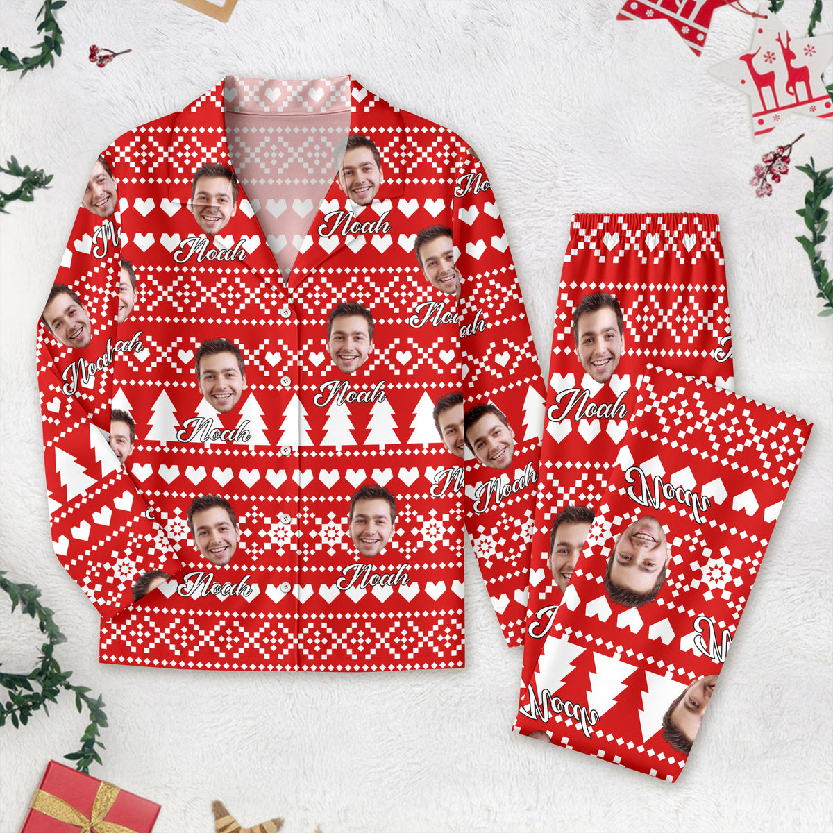 Custom Photo With Colorful Background Pajamas TA29 889508