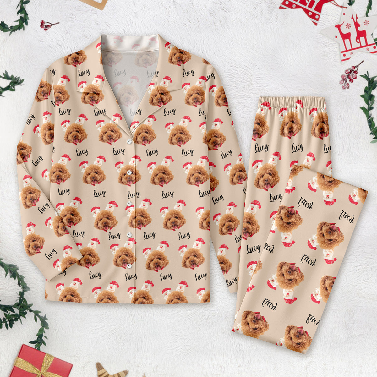 Custom Dog Cat Portrait And Add Name Pet Pajamas T368 889640