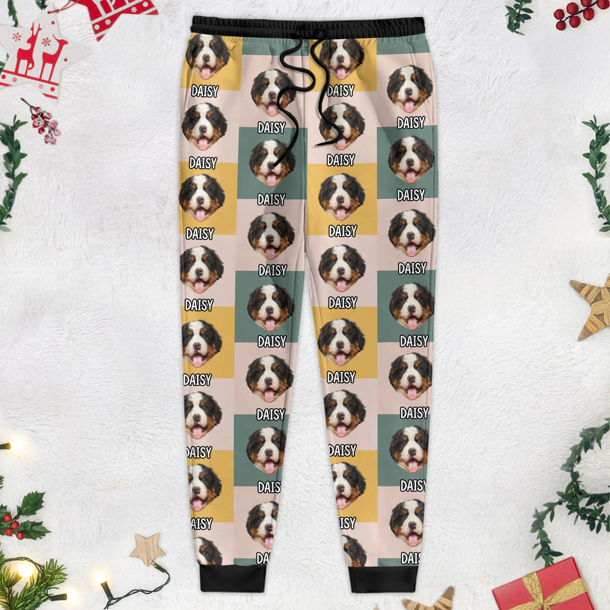 Custom Photo With Christmas Pattern Dog For Men and Women Sweatpants N304 889674