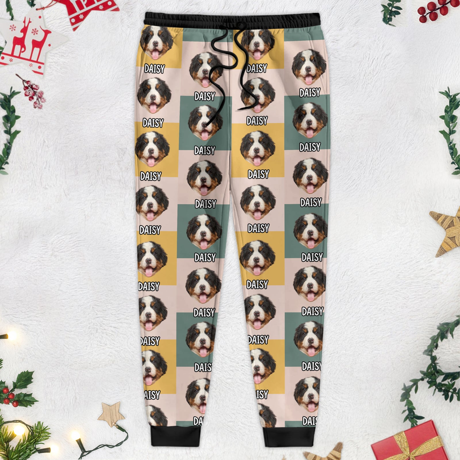 Custom Photo With Christmas Pattern Dog For Men and Women Sweatpants N304 889674