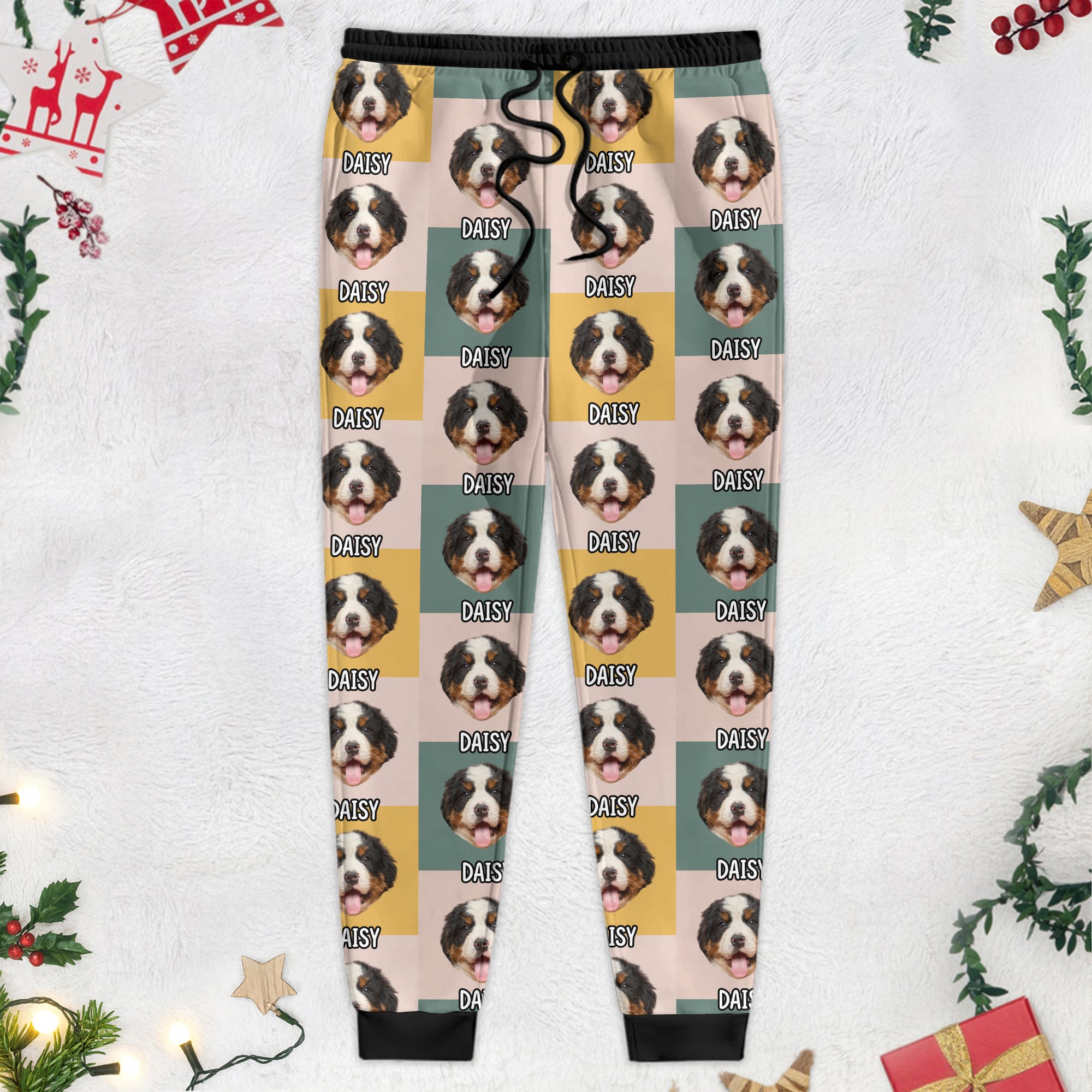 Custom Photo With Christmas Pattern Dog For Men and Women Sweatpants N304 889674