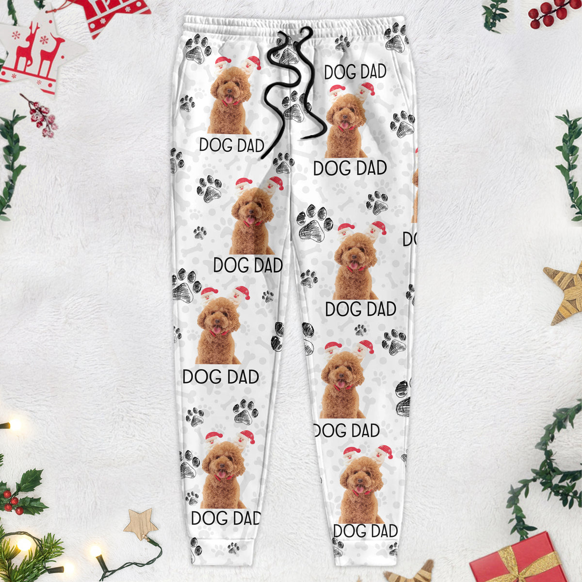 Custom Photo Dog Dad Dog Mom For Men and Women Sweatpants N304 889802