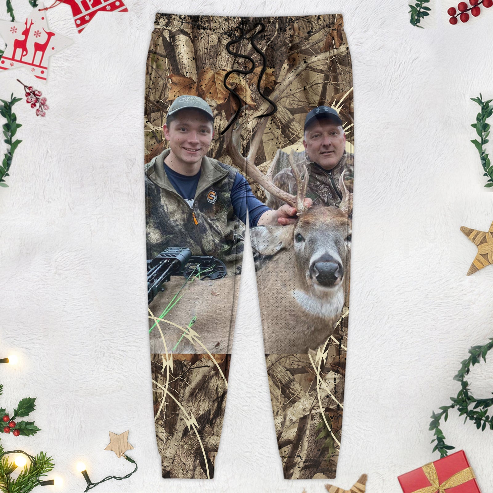 Custom Photo Hunting With Camouflage Background Sweatpants T286 889830