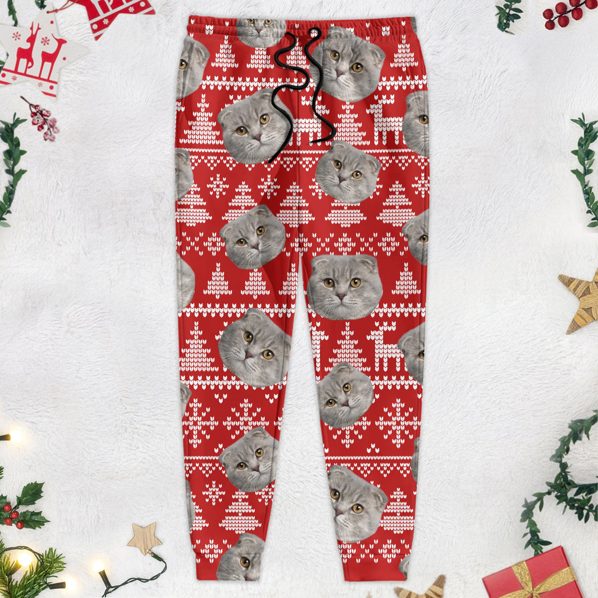Upload Photo Christmas Matching For Cat Lovers Sweatpants N304 889864