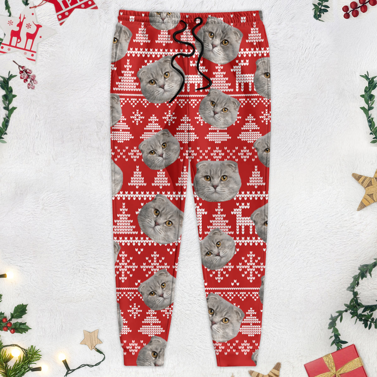 Upload Photo Christmas Matching For Cat Lovers Sweatpants N304 889864