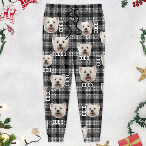 Custom Photo Seamless Pattern Dog Cat Sweatpants TA29 890091