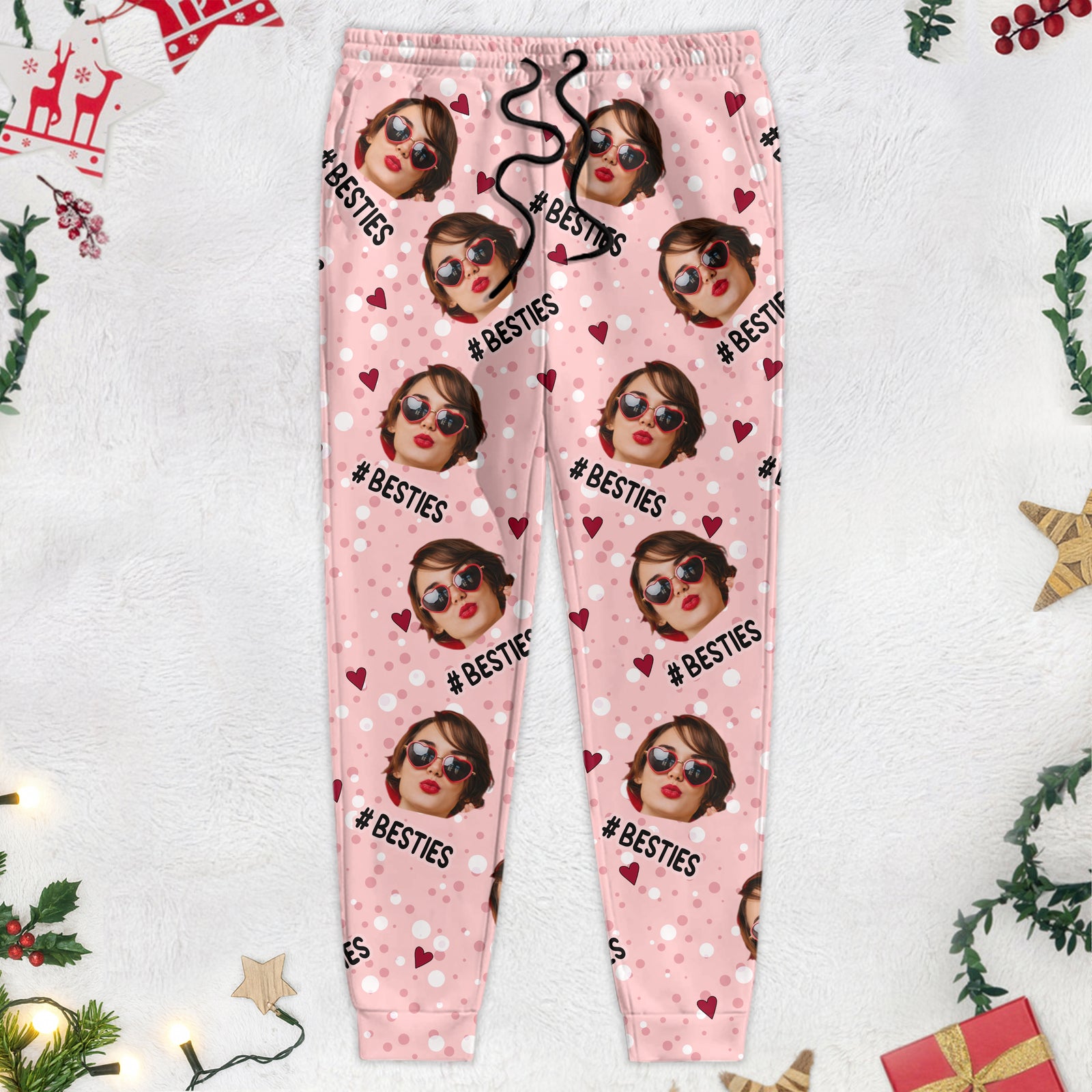 Custom Photo Besties, BFF Hashtag Personalized Pants HA75 891794