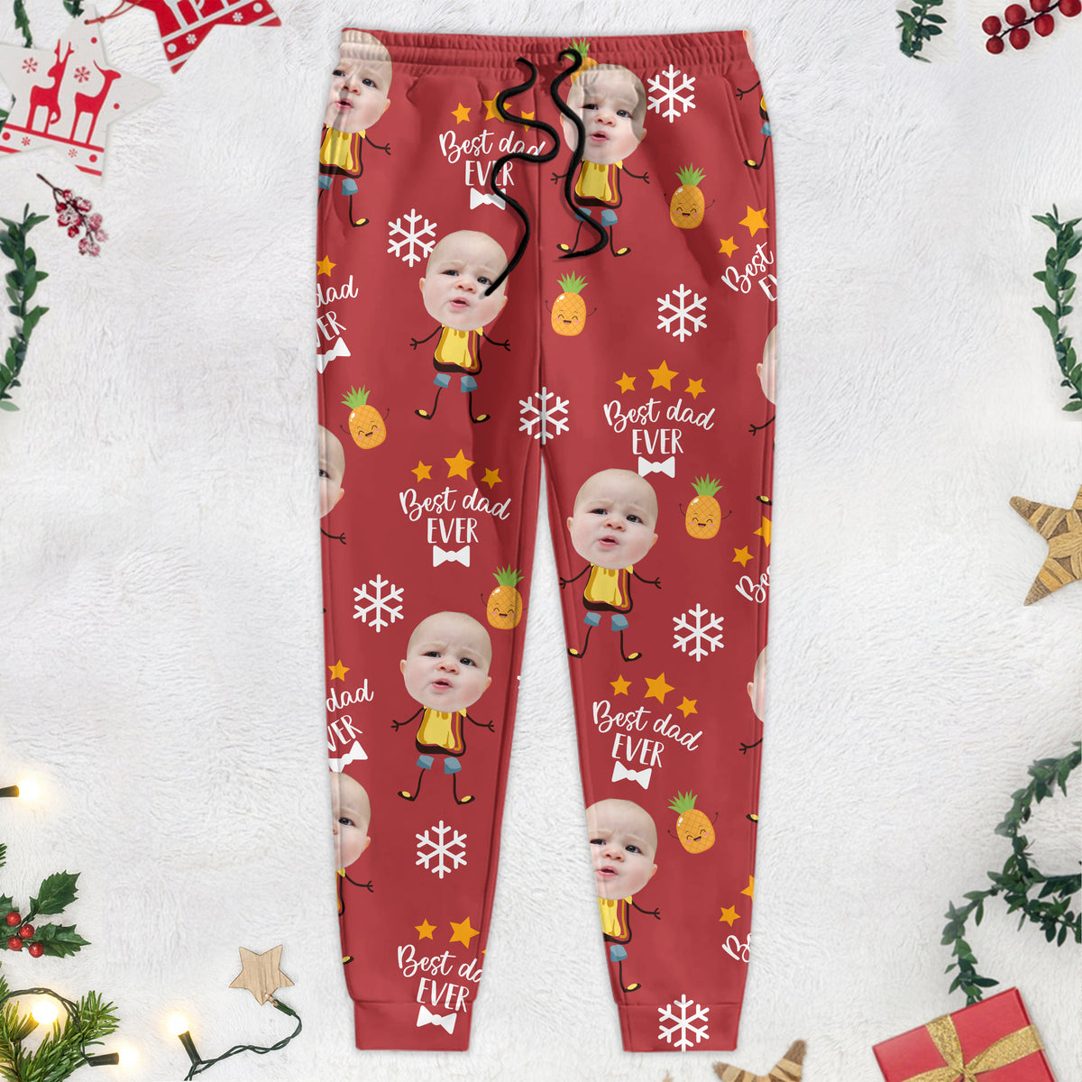 Custom Face Kid Best Mom Ever, Best Dad Ever Sweatpants HA75 892868